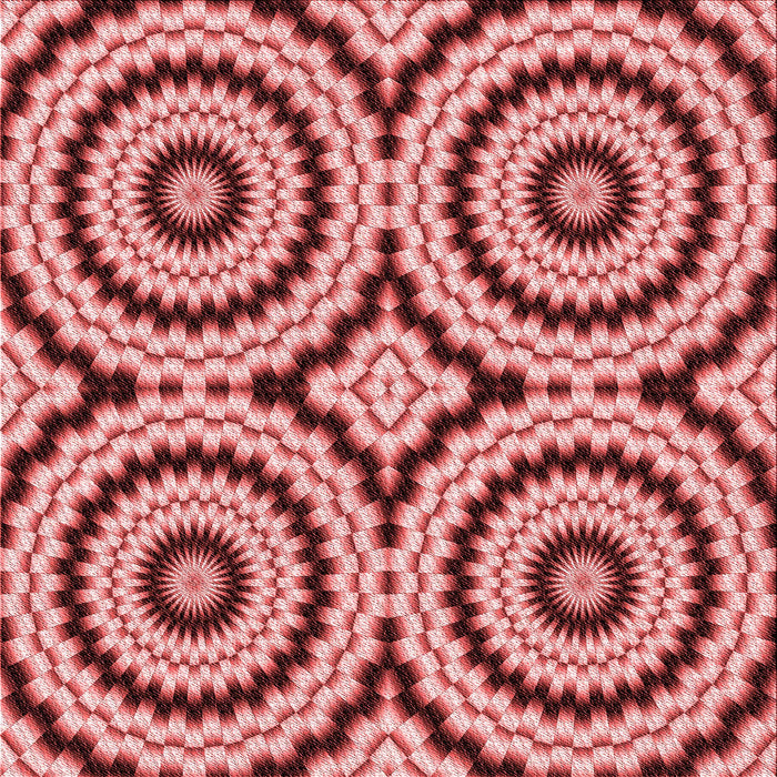 Round Patterned Pastel Pink Rug, pat2361rd