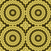 Round Patterned Bright Gold Yellow Rug, pat2361yw