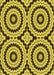 Patterned Bright Gold Yellow Rug, pat2361yw