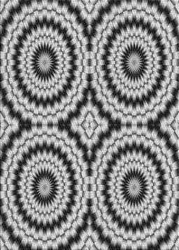 Patterned Light Black Novelty Rug, pat2361