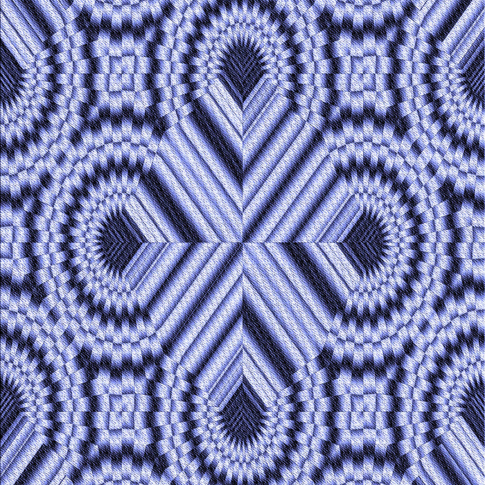 Patterned Sapphire Blue Rug, pat2362blu