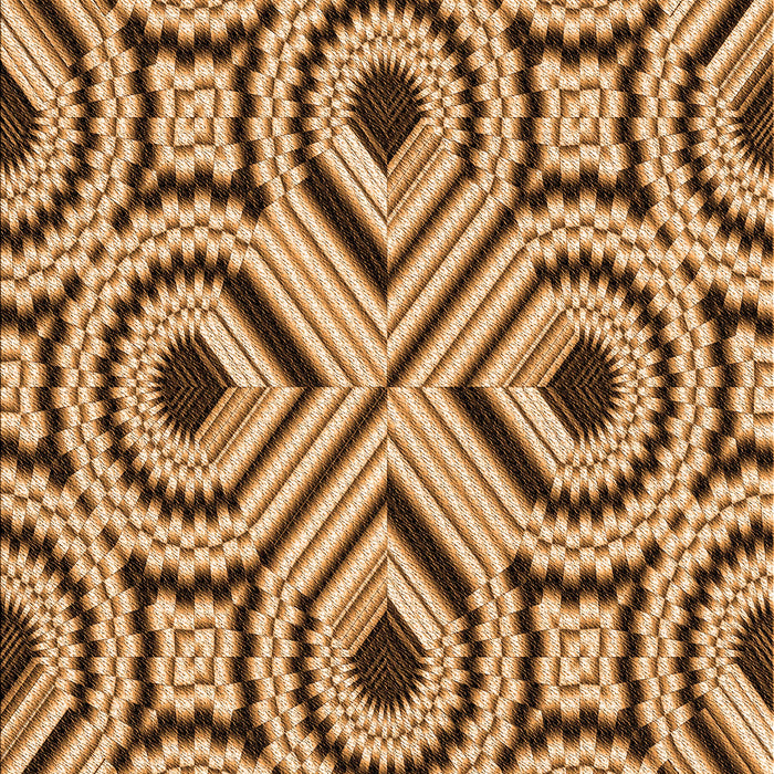 Patterned Yellow Orange Rug, pat2362org