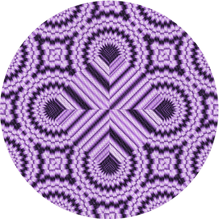 Square Patterned Pastel Purple Pink Rug, pat2362pur