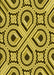 Patterned Bright Gold Yellow Rug, pat2362yw