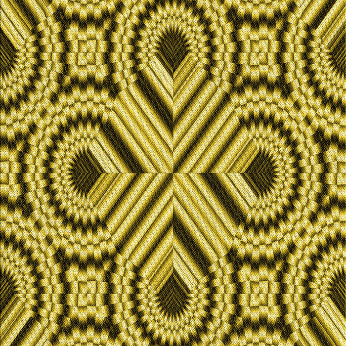 Patterned Bright Gold Yellow Rug, pat2362yw