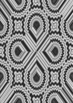 Patterned Light Black Novelty Rug, pat2362