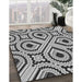 Patterned Light Black Novelty Rug in Family Room, pat2362