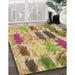 Machine Washable Transitional Light Brown Rug in a Family Room, wshpat2363brn