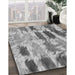 Patterned Smokey Gray Rug in Family Room, pat2363gry