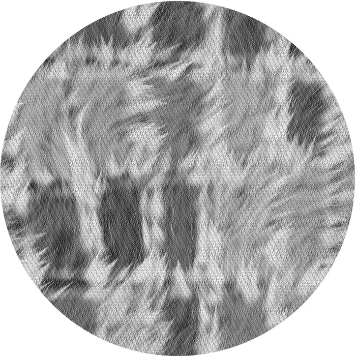 Square Patterned Smokey Gray Rug, pat2363gry