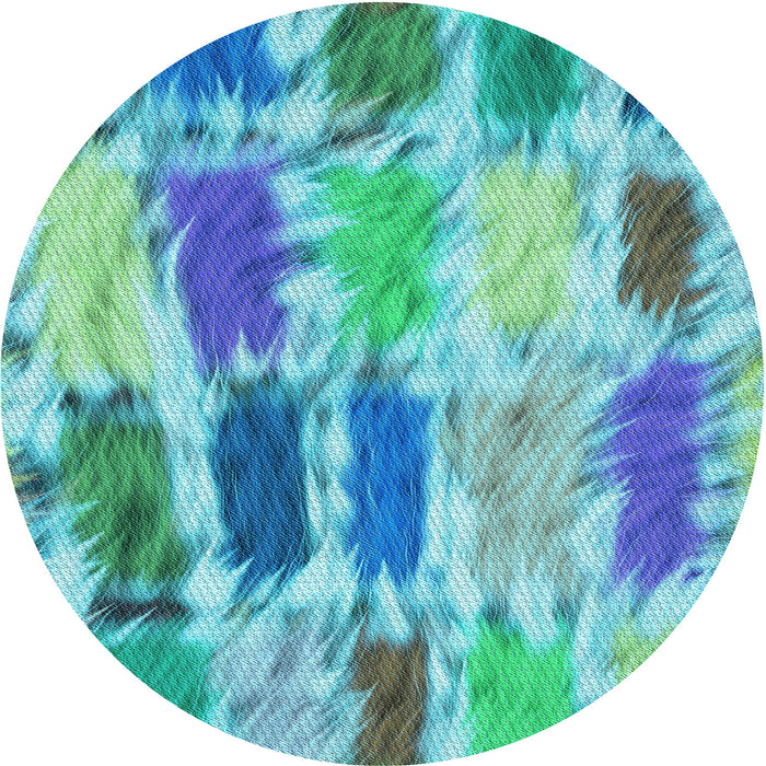 Square Machine Washable Transitional Blue Ivy Blue Rug in a Living Room, wshpat2363lblu