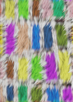 Patterned Sage Green Novelty Rug, pat2363