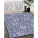 Machine Washable Transitional Blue Rug in a Family Room, wshpat2364blu