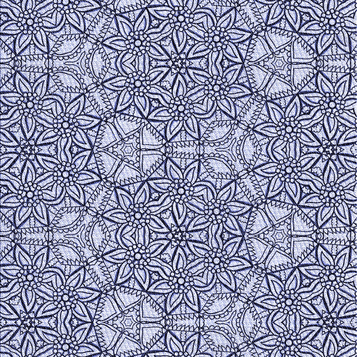 Patterned Blue Rug, pat2364blu