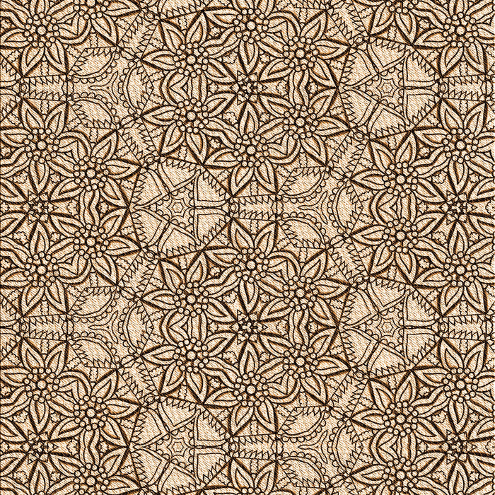 Patterned Khaki Gold Rug, pat2364org