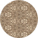 Square Patterned Khaki Gold Rug, pat2364org