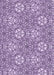 Machine Washable Transitional Purple Rug, wshpat2364pur