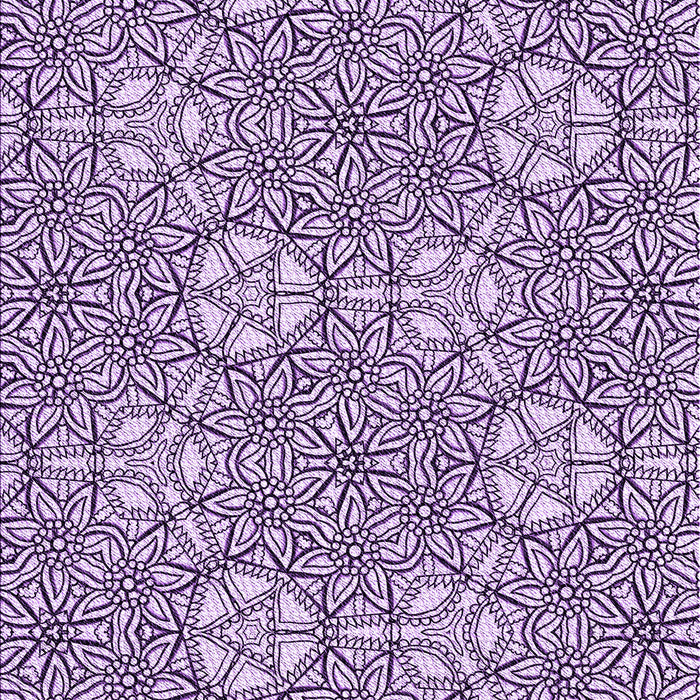 Machine Washable Transitional Purple Rug, wshpat2364pur