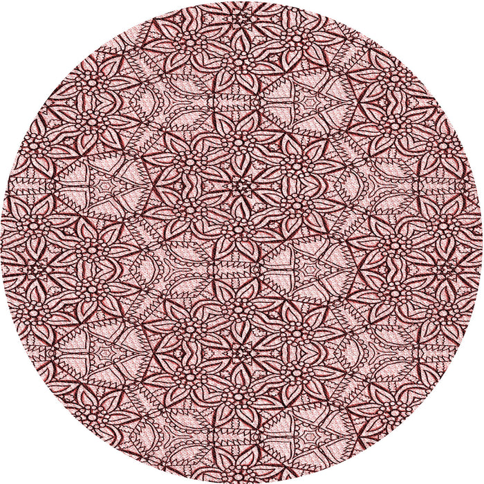 Square Patterned Pink Rug, pat2364rd