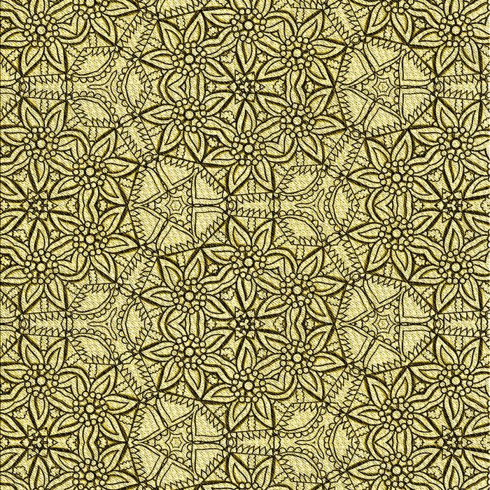 Patterned Mustard Yellow Rug, pat2364yw