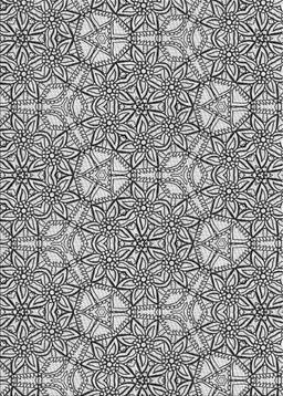 Patterned Platinum Gray Novelty Rug, pat2364