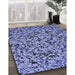 Machine Washable Transitional Jeans Blue Rug in a Family Room, wshpat2365blu