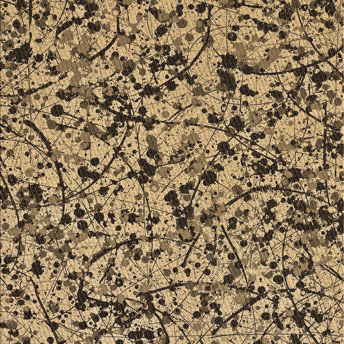 Patterned Yellow Orange Rug, pat2365brn