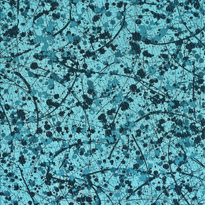Patterned Teal Green Rug, pat2365lblu