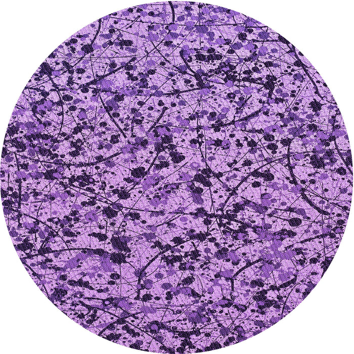 Square Patterned Violet Purple Rug, pat2365pur