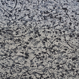 Square Patterned Silver Gray Novelty Rug, pat2365