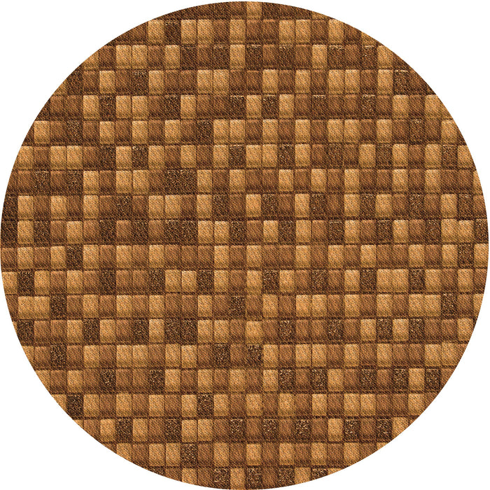 Square Patterned Red Brown Rug, pat2366org