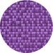 Square Machine Washable Transitional Purple Rug in a Living Room, wshpat2366pur