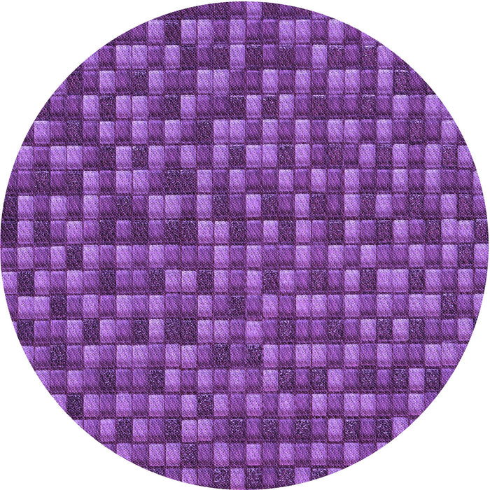 Square Patterned Purple Rug, pat2366pur