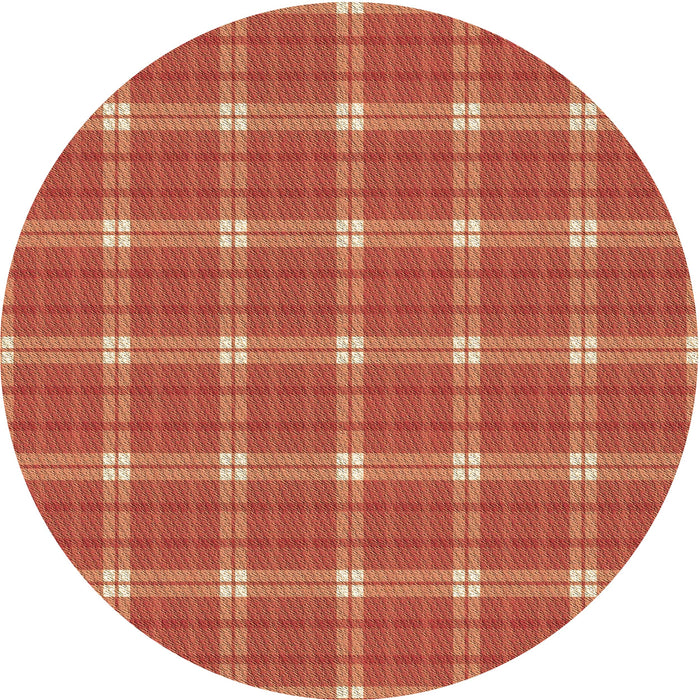 Square Patterned Ruby Red Rug, pat2367brn