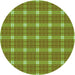 Square Patterned Pistachio Green Rug, pat2367grn
