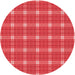 Square Patterned Red Rug, pat2367rd