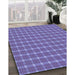 Machine Washable Transitional Slate Blue Rug in a Family Room, wshpat2368blu