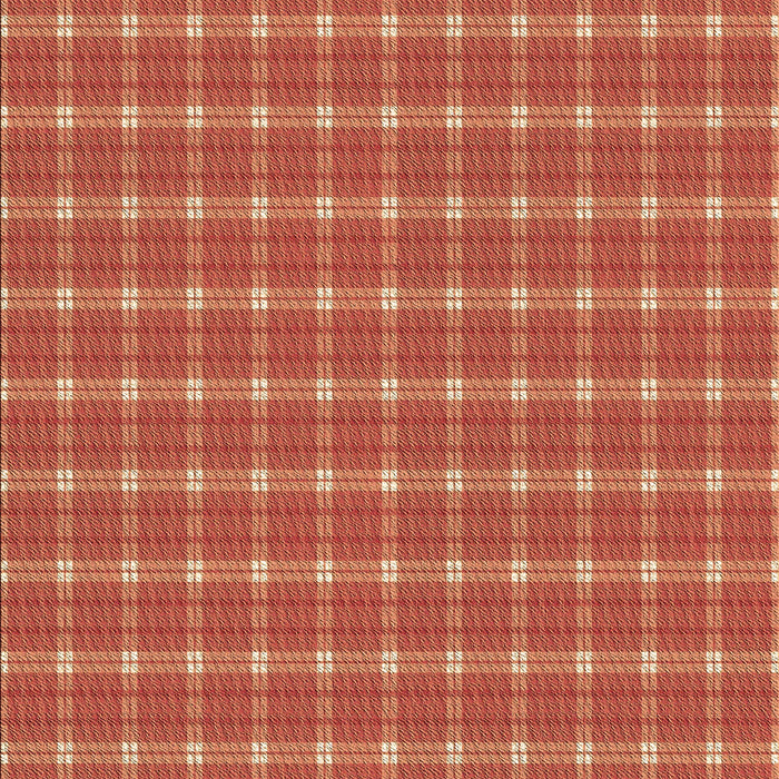 Patterned Ruby Red Rug, pat2368brn