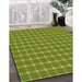 Patterned Pistachio Green Rug in Family Room, pat2368grn