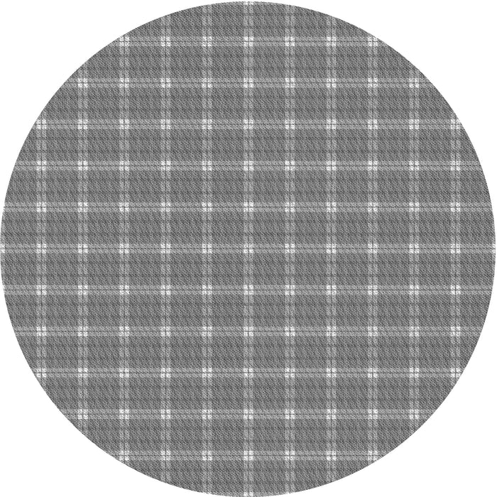 Square Patterned Dark Gray Rug, pat2368gry
