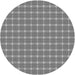 Square Patterned Dark Gray Rug, pat2368gry