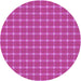 Square Patterned Deep Pink Rug, pat2368pur