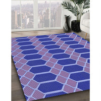 Patterned Purple Rug, pat2369blu