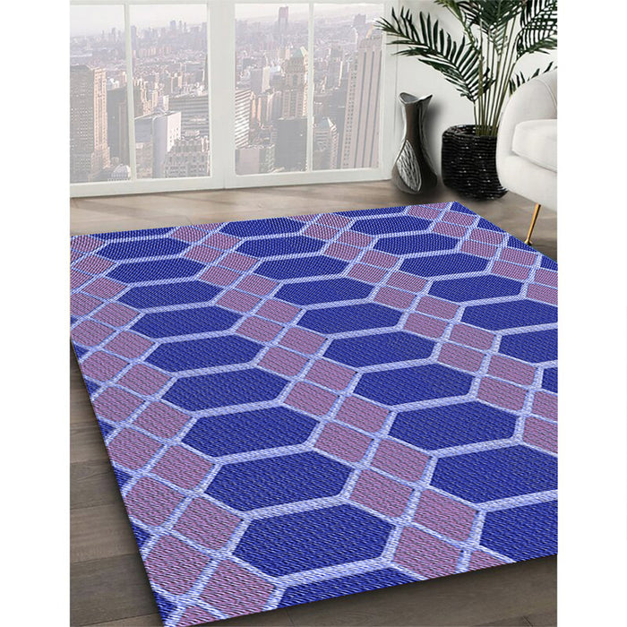 Machine Washable Transitional Purple Rug in a Family Room, wshpat2369blu