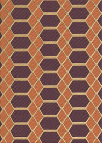 Machine Washable Transitional Brown Red Rug, wshpat2369brn