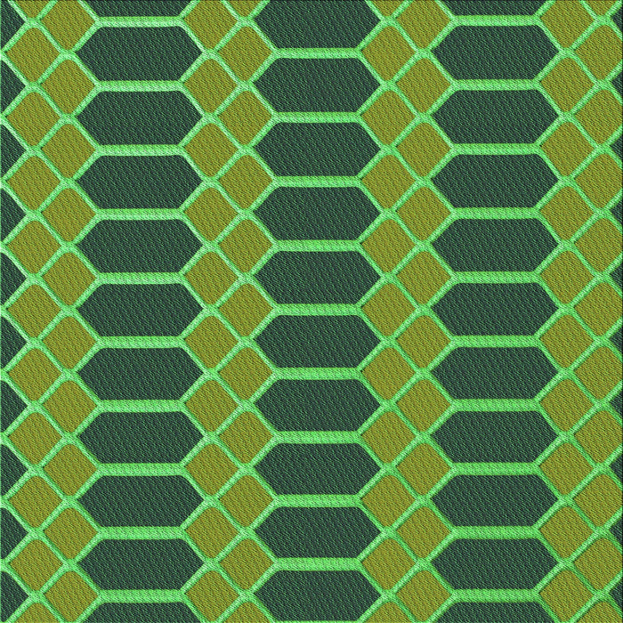 Round Patterned Medium Forest Green Rug, pat2369grn