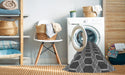 Machine Washable Transitional Gray Rug in a Washing Machine, wshpat2369gry