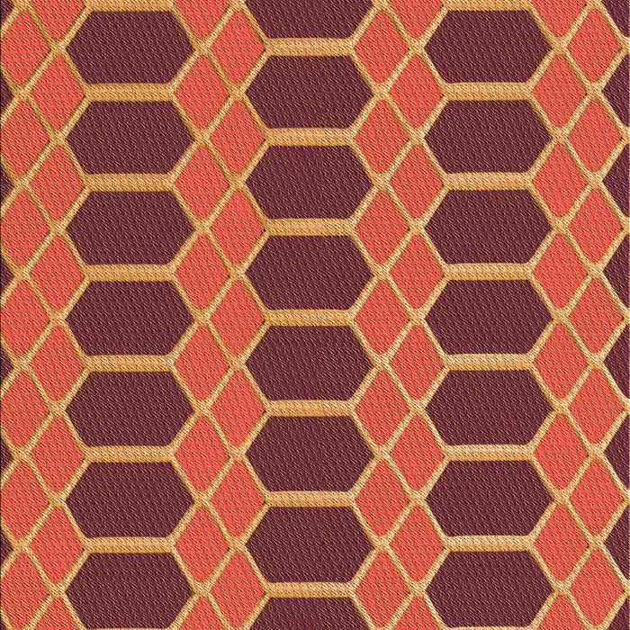 Patterned Red Rug, pat2369org