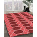 Machine Washable Transitional Red Rug in a Family Room, wshpat2369rd