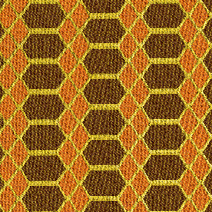 Patterned Tomato Red Rug, pat2369yw